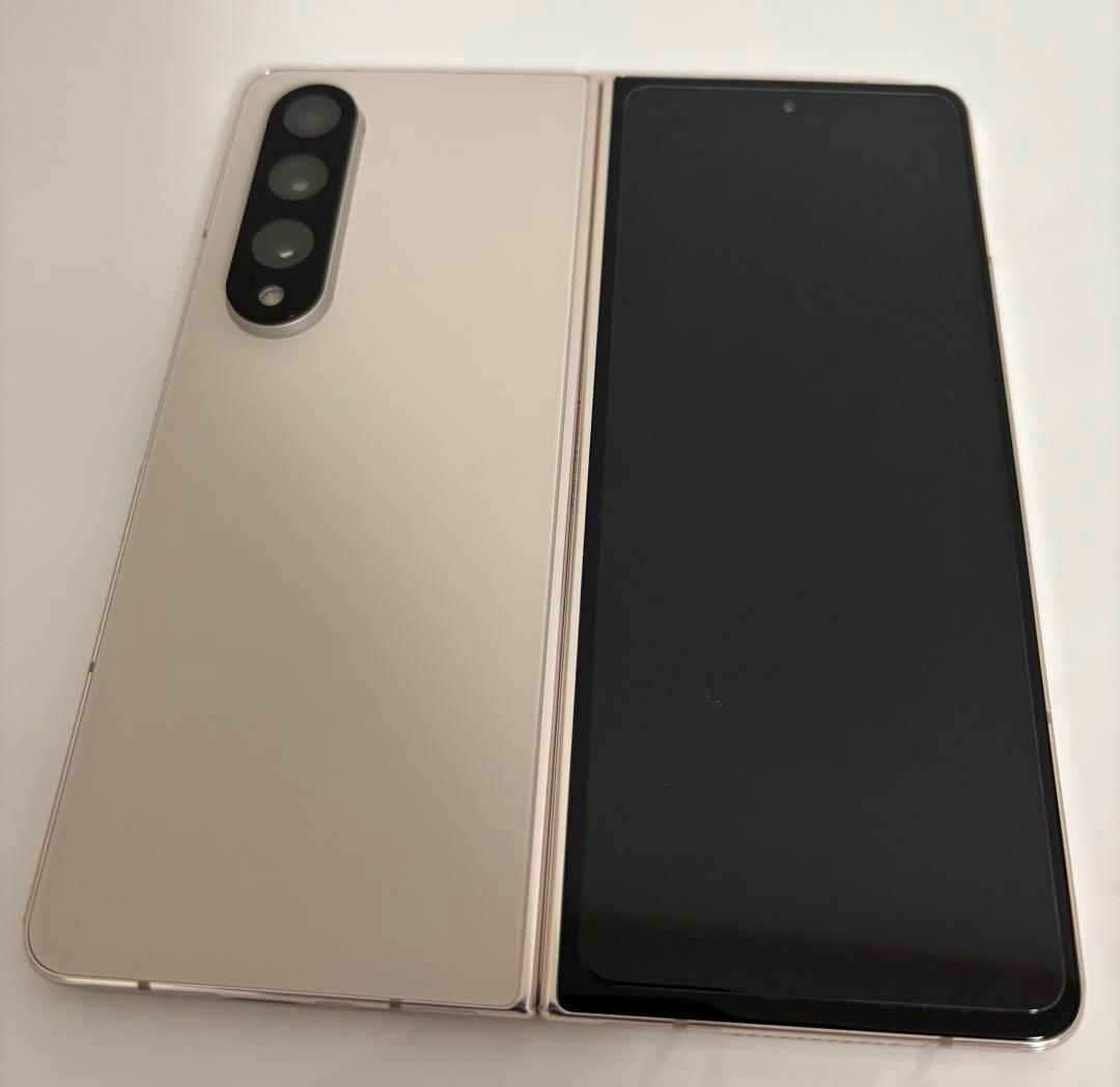 【中古品】Galaxy Z Fold 4 香港版 256GB ベージュ色