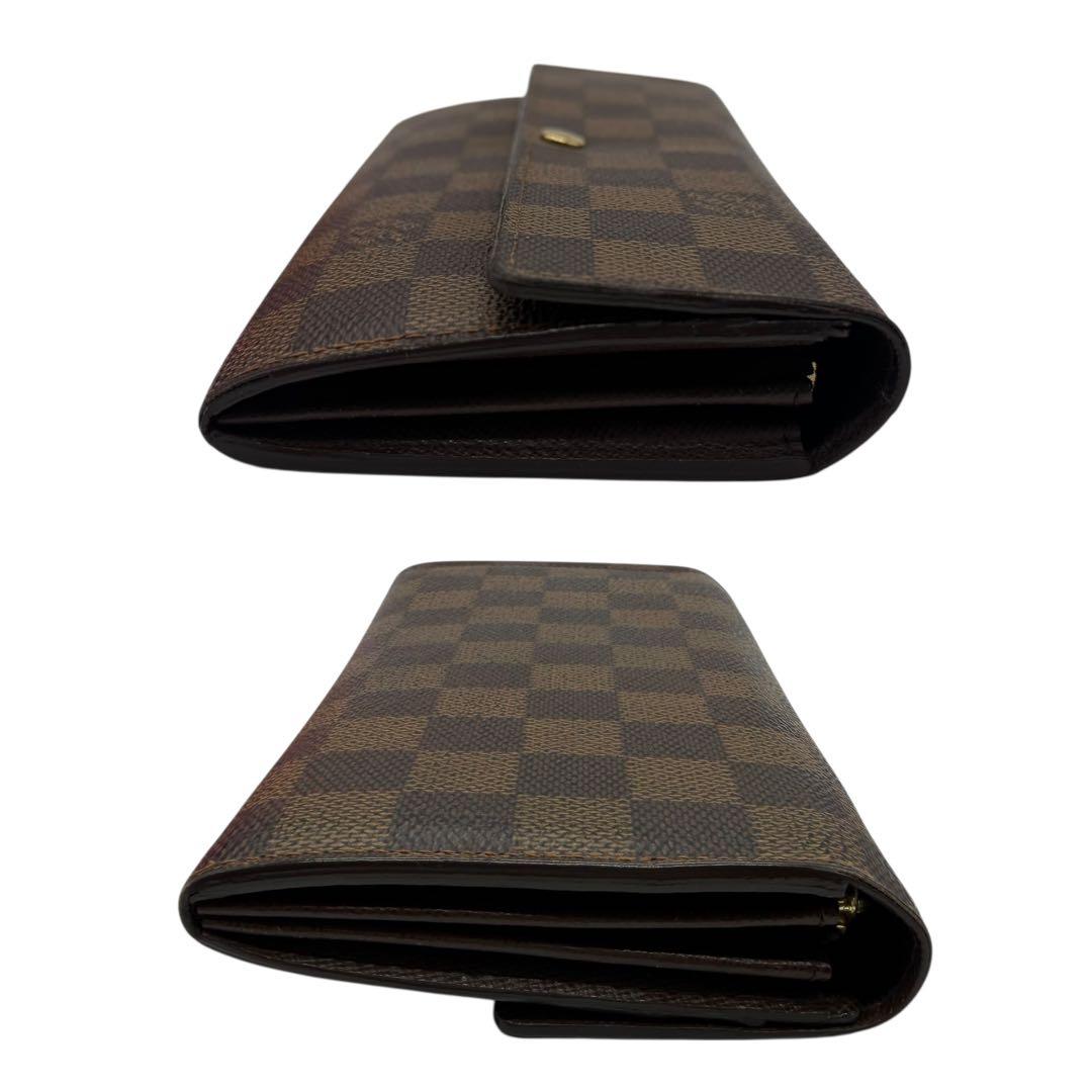 ルイヴィトン　ポルトモネクレディ　ダミエ　長財布　ブラウン　茶色　N61724