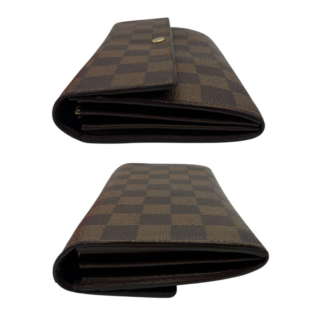 ルイヴィトン　ポルトモネクレディ　ダミエ　長財布　ブラウン　茶色　N61724