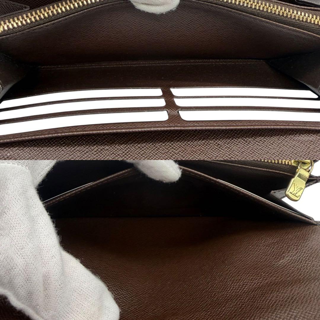 ルイヴィトン　ポルトモネクレディ　ダミエ　長財布　ブラウン　茶色　N61724