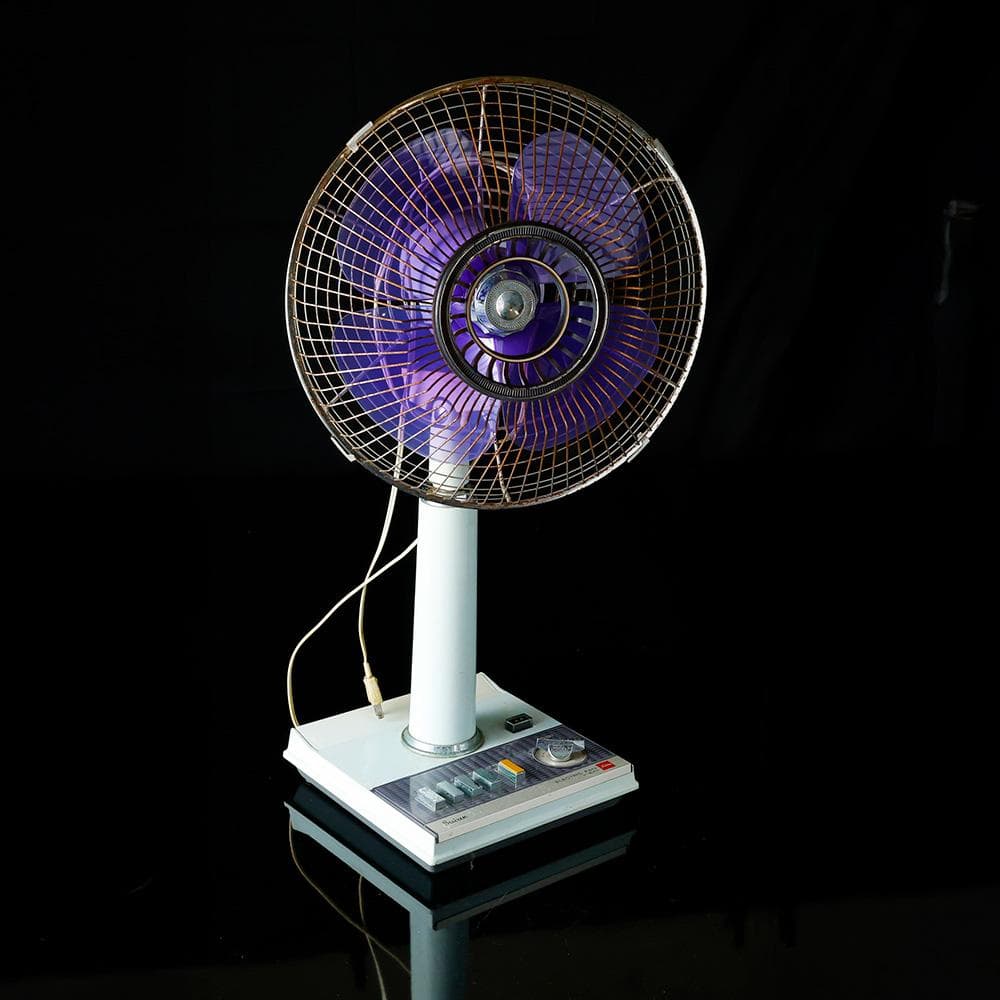 激レア 稼働品 昭和レトロ 東芝 TOSHIBA パープル 扇風機 H-30PA