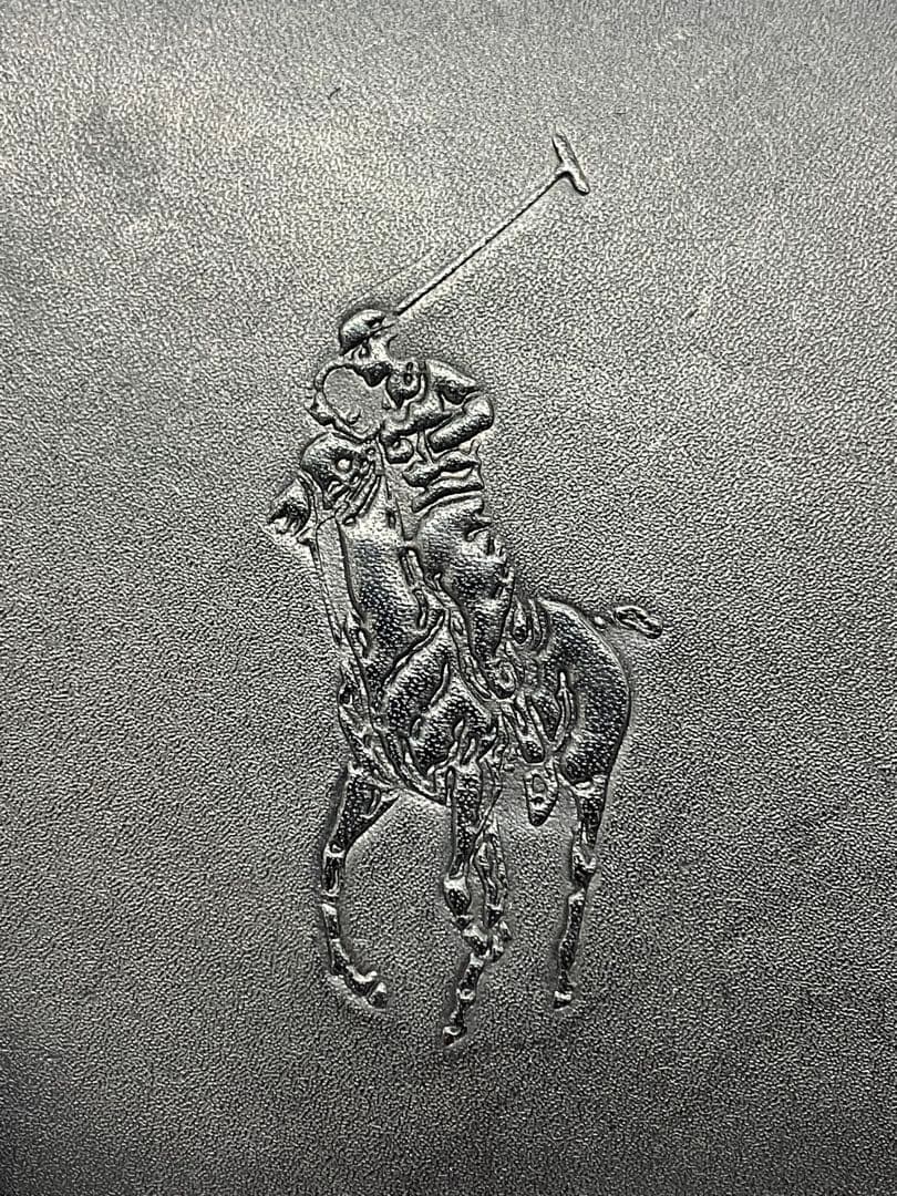 う*こ様 POLO 長財布 ラウンド ファスナー ブラック 黒【1757】