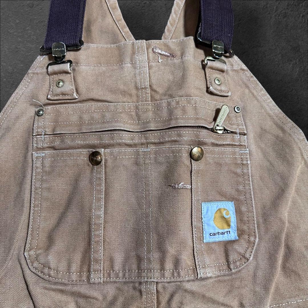 Carharttカーハート オーバーオールダック中綿キルティングダブルニー古着