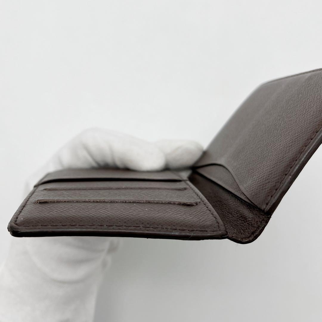 ルイヴィトン オーガナイザードゥポッシュ ダミエエベヌ　名刺入れ　ブラウン