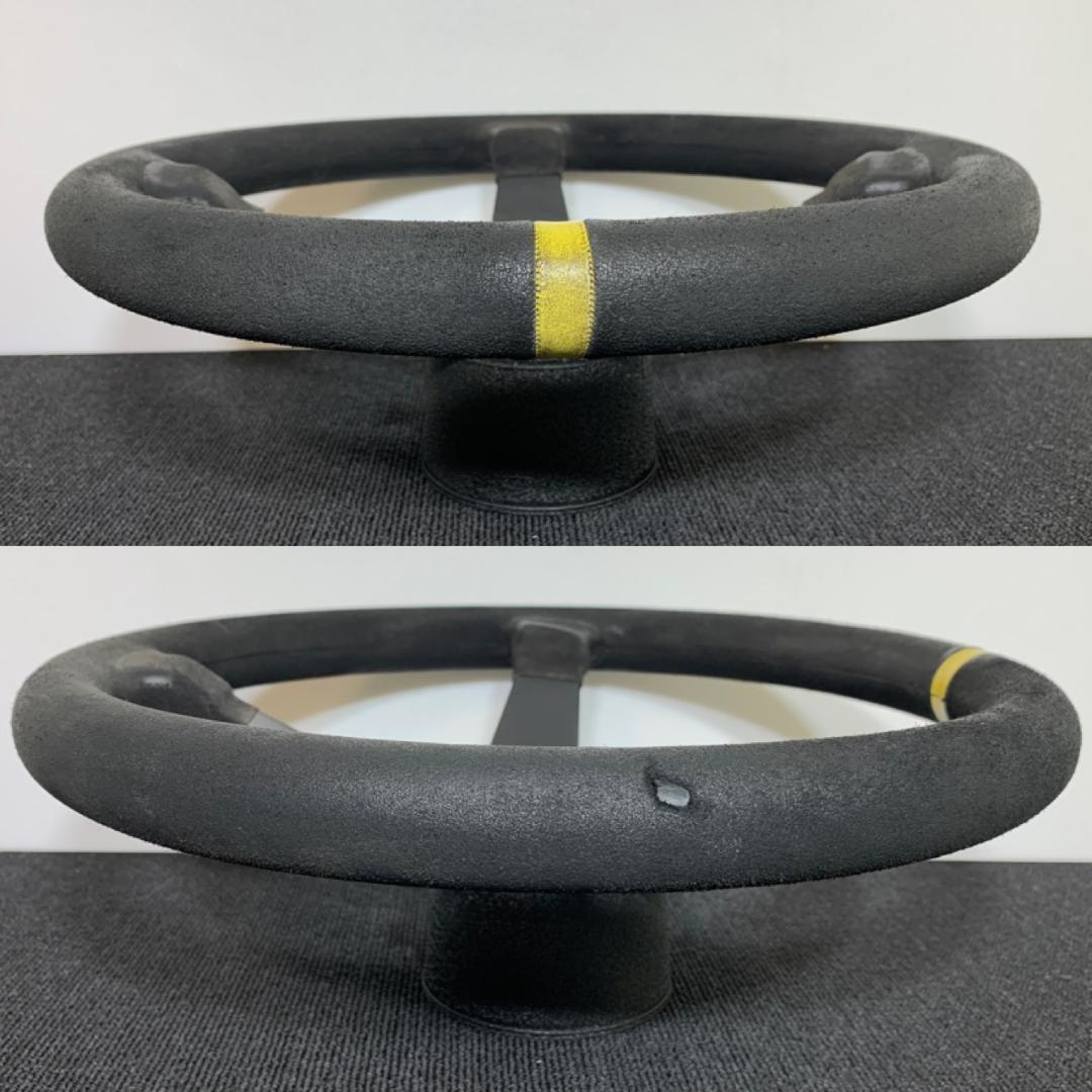 スパルコ R345 ディープコーン ステアリング 35パイ スエード ブラック