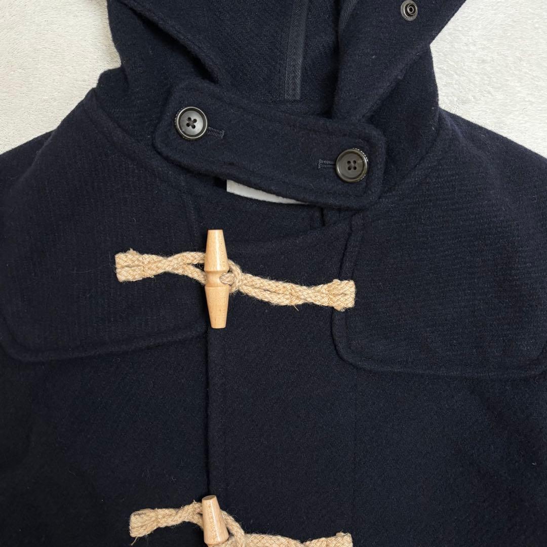 BEAMSBOY ビームスボーイ モッサーロングダッフルコート ネイビー