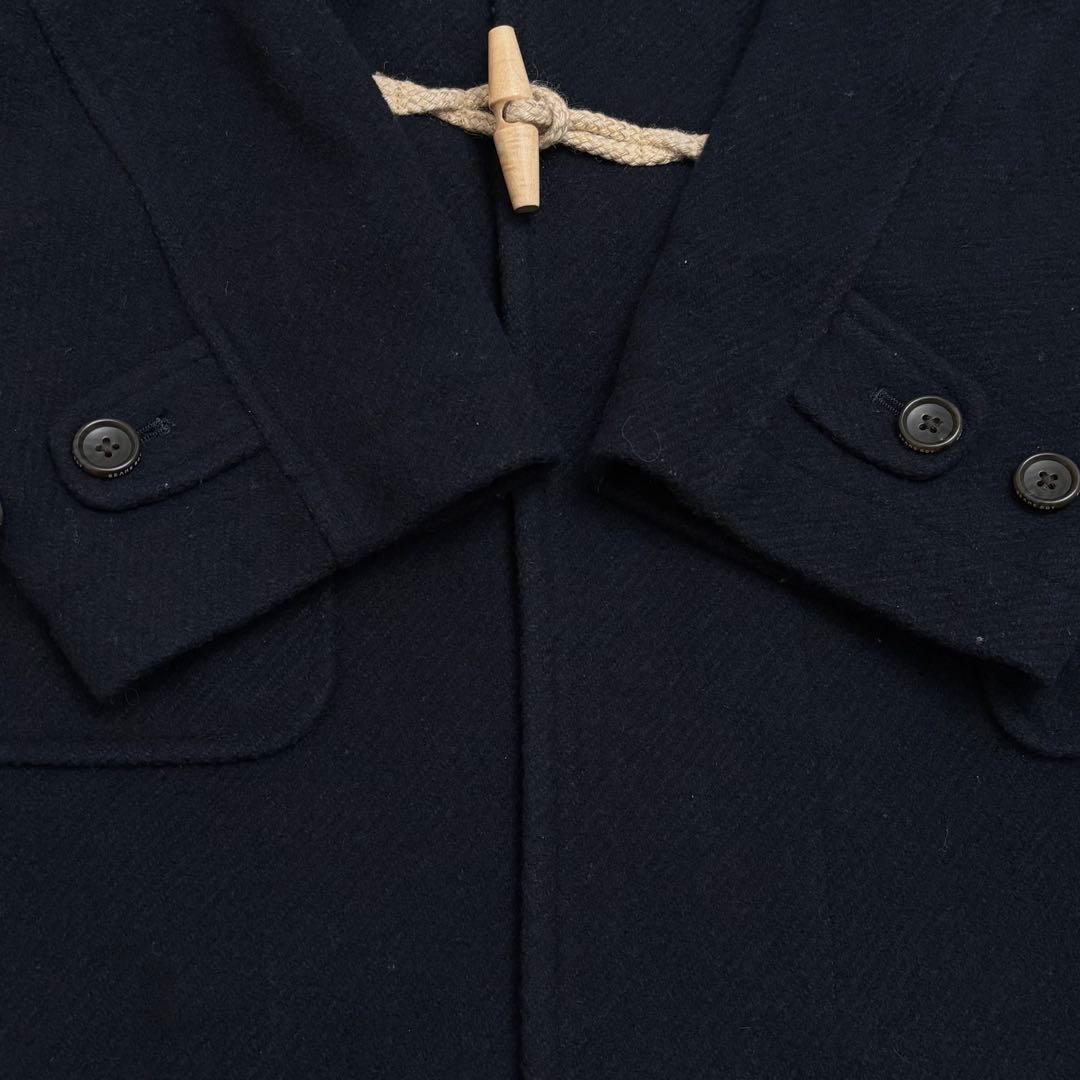 BEAMSBOY ビームスボーイ モッサーロングダッフルコート ネイビー