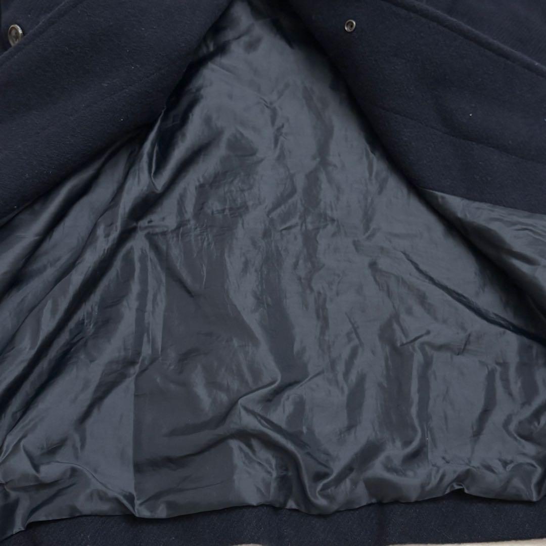 BEAMSBOY ビームスボーイ モッサーロングダッフルコート ネイビー