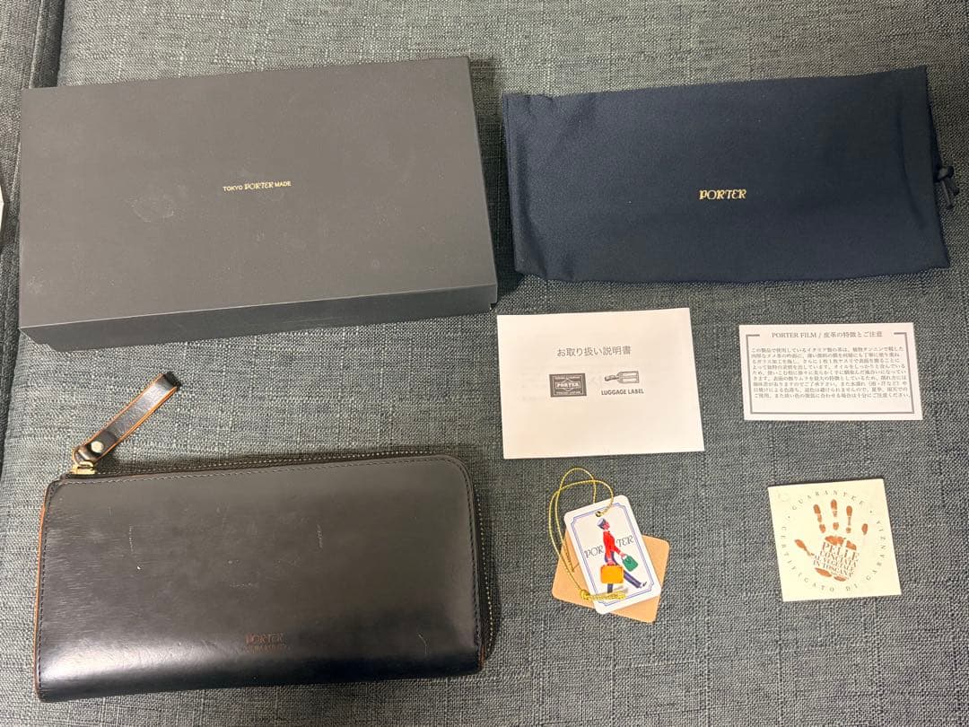 【美品】PORTER FILM ポーター フィルム 長財布 L字ジップ