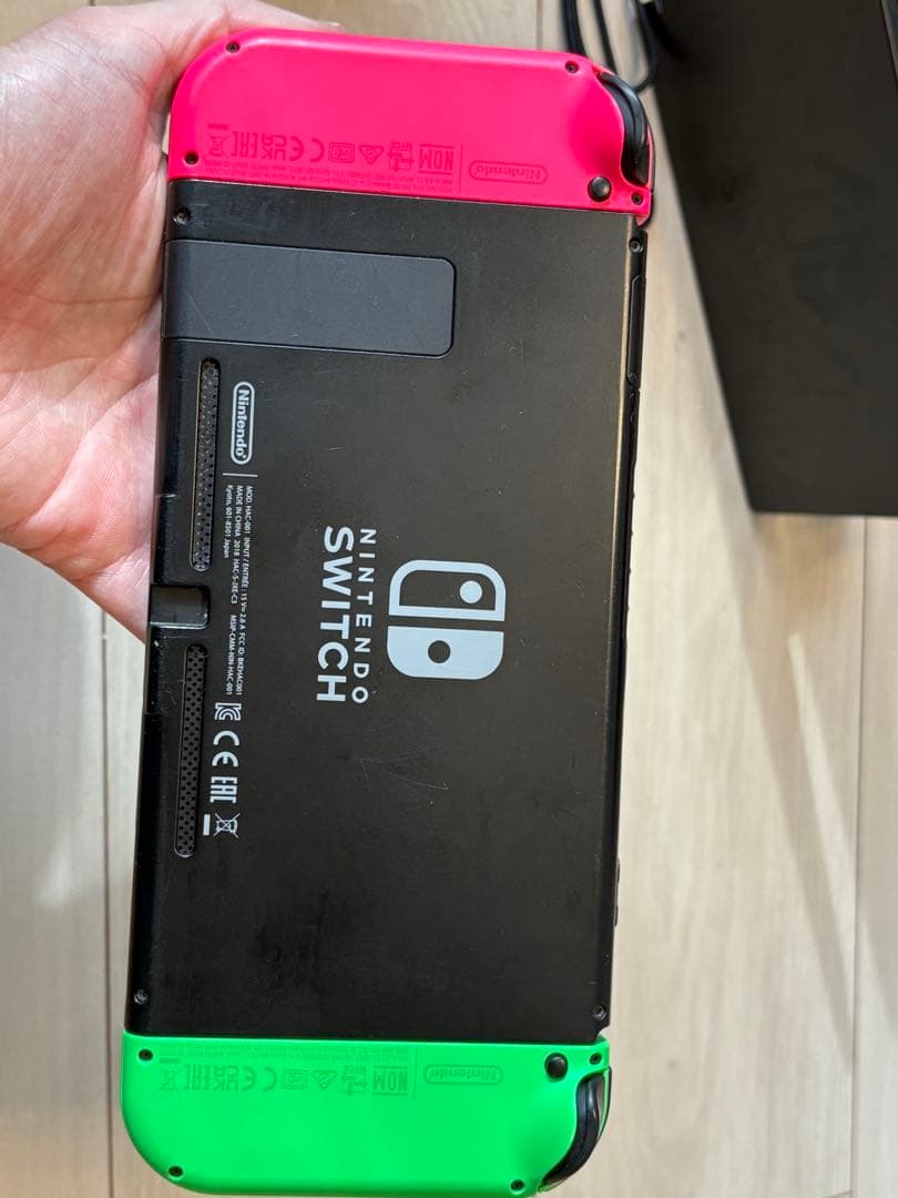 Nintendo Switch グリーン/ピンク 本体　箱無し