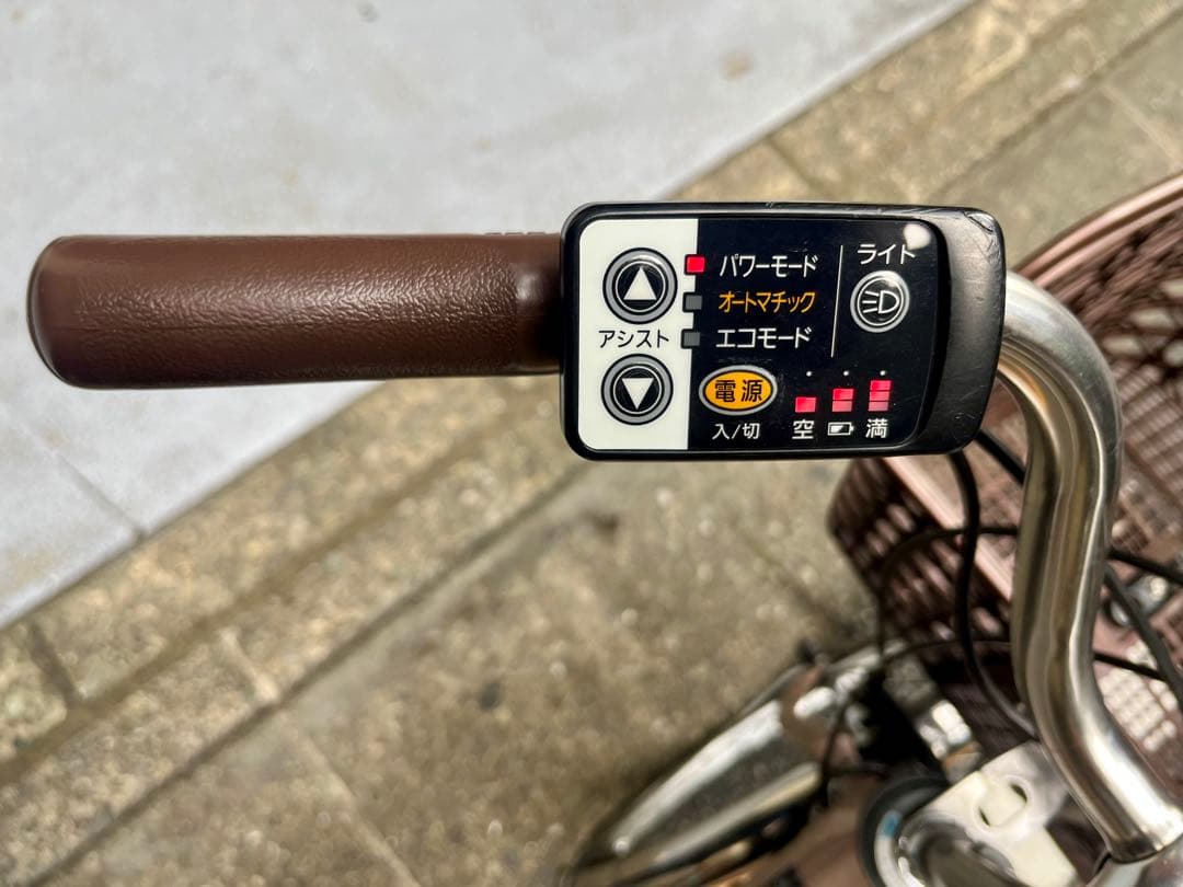 電動アシスト自転車 パナソニック　VIVI TX ブラウン 前面バスケット付き