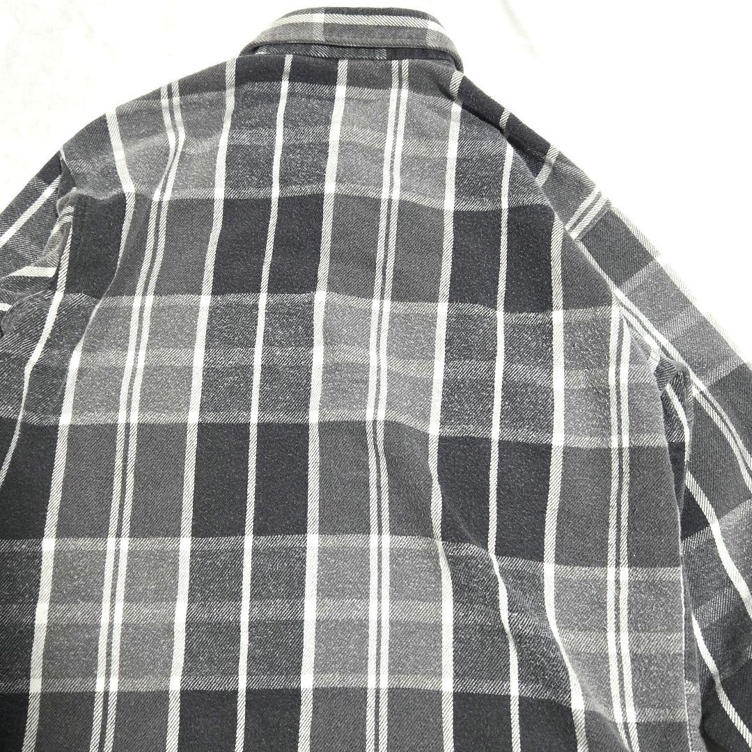 ジョンズベイ　bigmac 灰白黒　ネルシャツ　usa製　人気