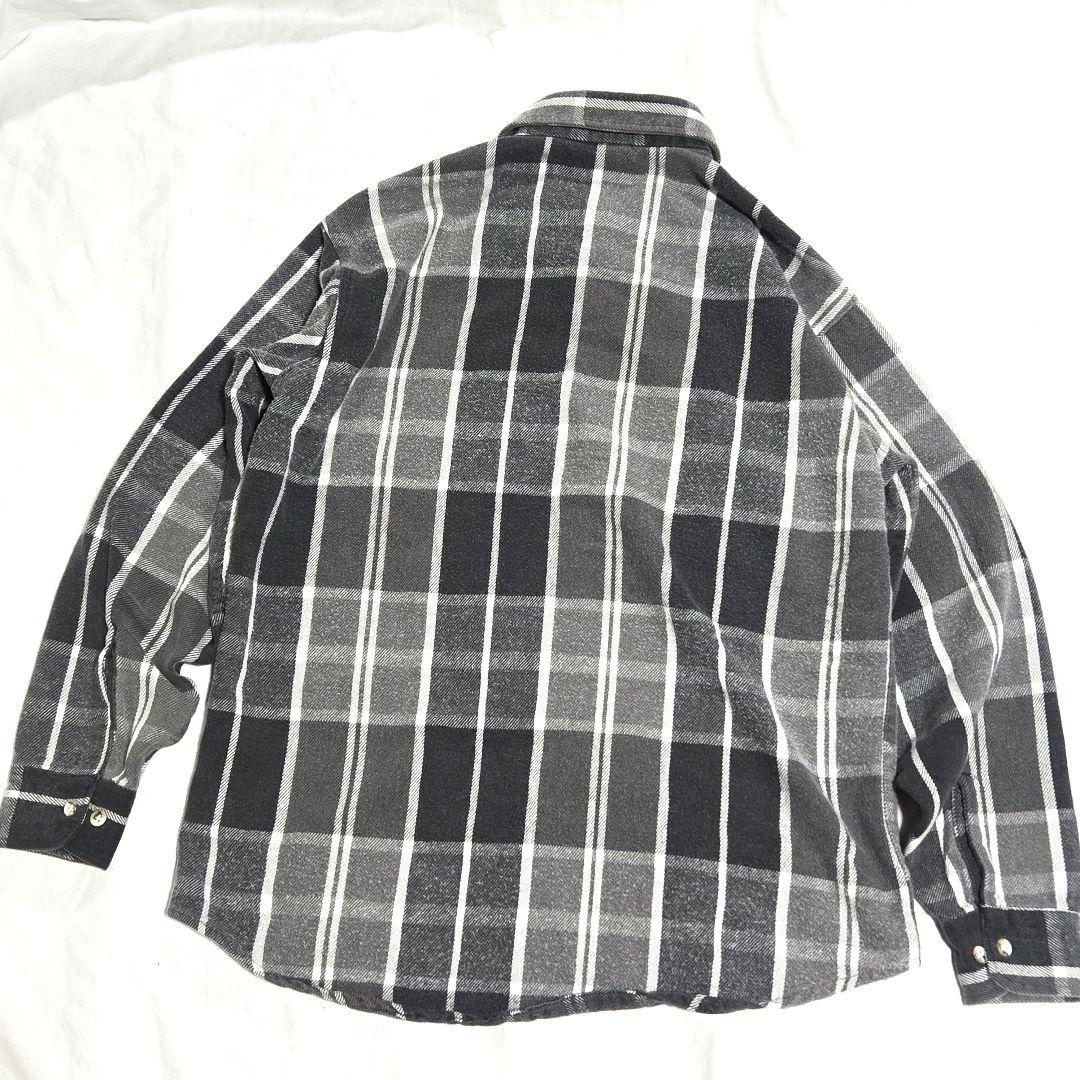 ジョンズベイ　bigmac 灰白黒　ネルシャツ　usa製　人気