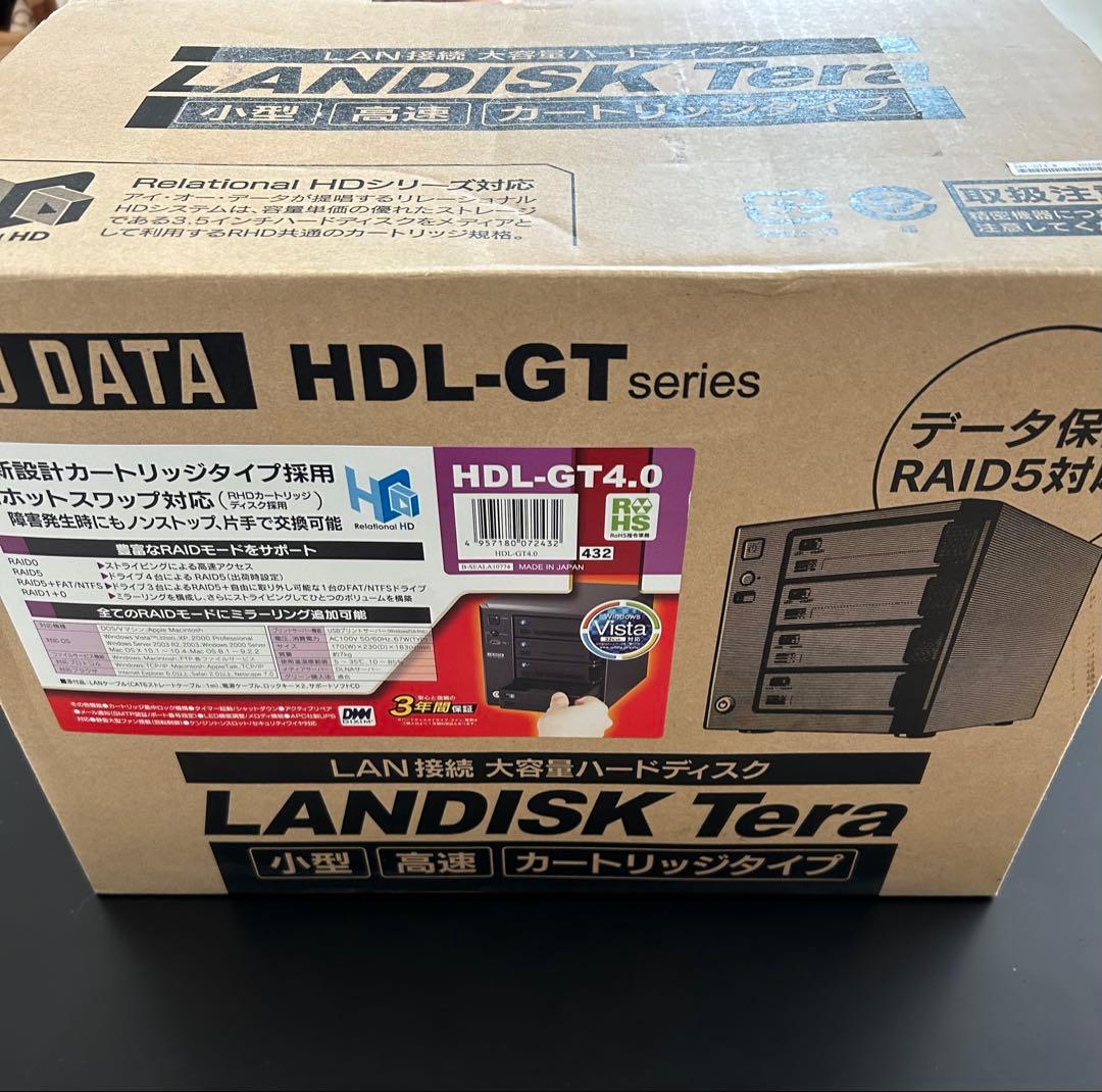 I-O DATA LANDISK HDL-GT4.0 実装8TB 新古品