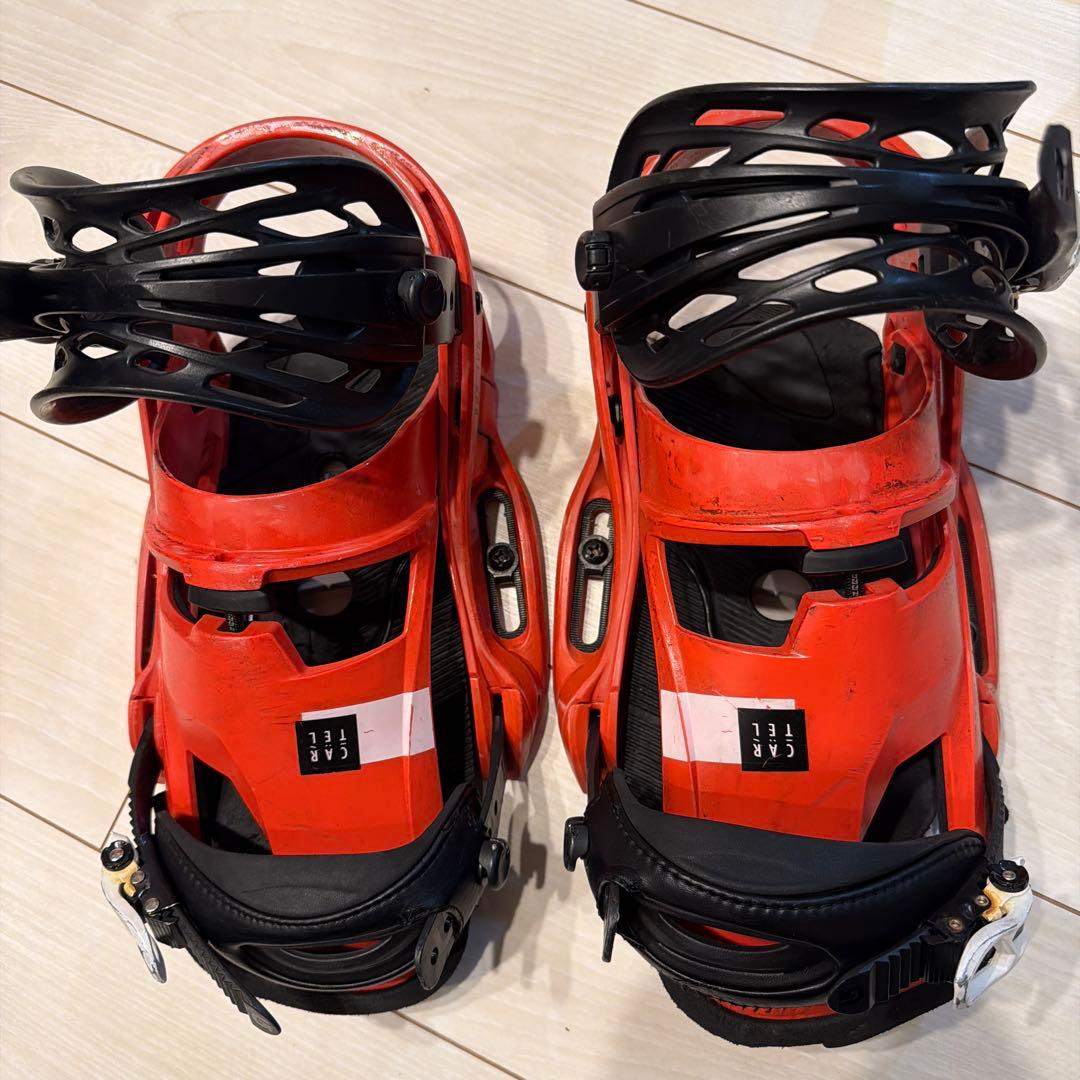 バートン　カーテル　EST レッド スノーボードビンディング