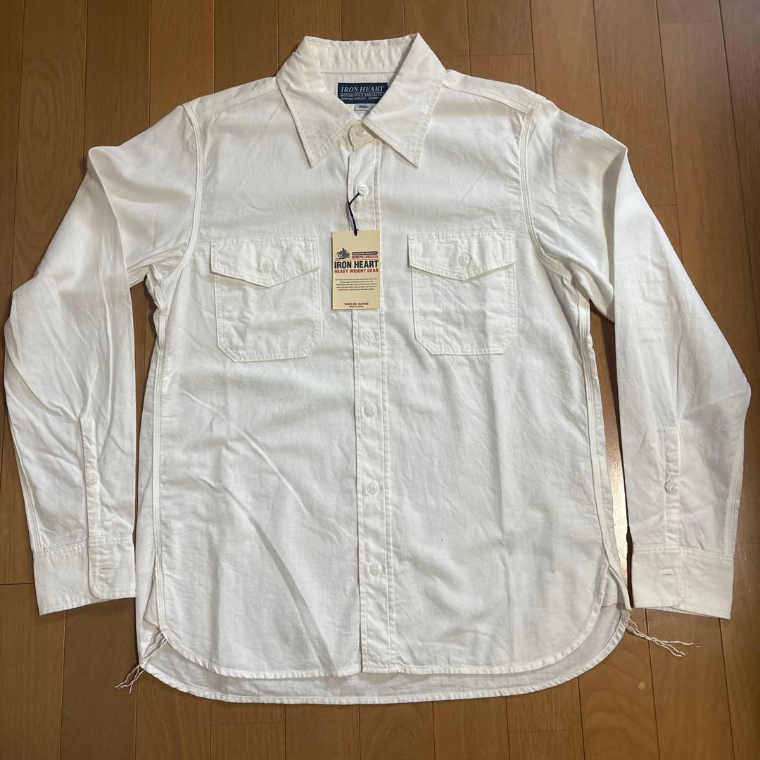 新品未使用品 IRON HEART ホワイトシャツ Sサイズ