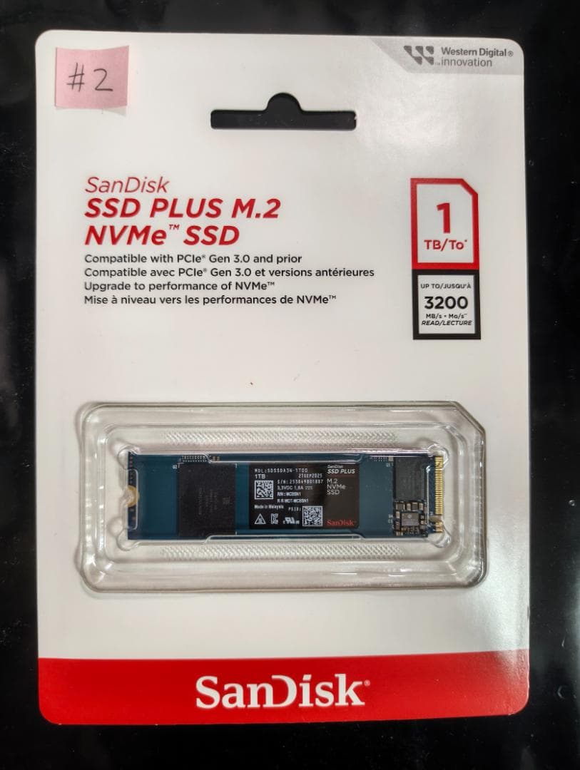 内蔵型SSD Sandisk M.2 SSD 1TB 3200MB/s #2