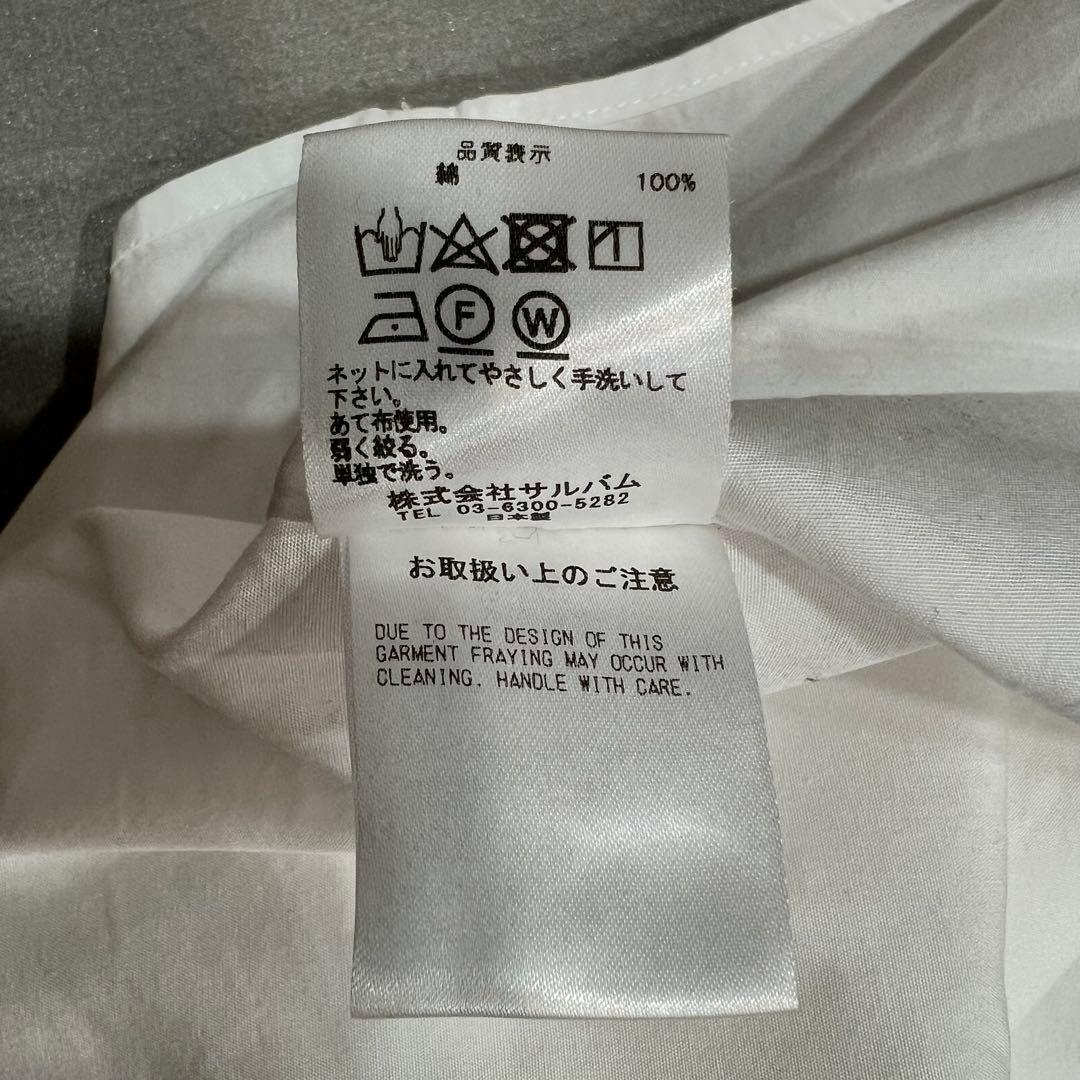 sulvam ホワイト長袖シャツ　メンズ　サイズＭ