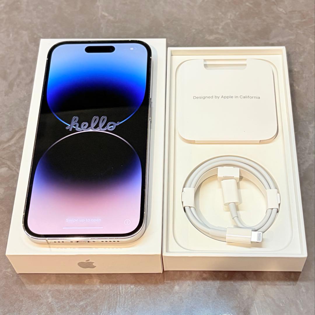 Apple iPhone 14 Pro シルバー　256GB 本体 77%