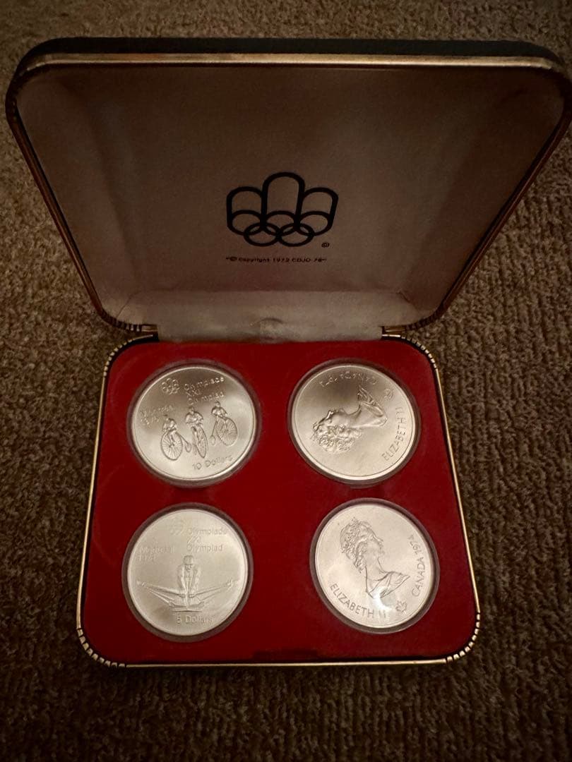 1976年　カナダモントリオールオリンピックの記念銀貨セット