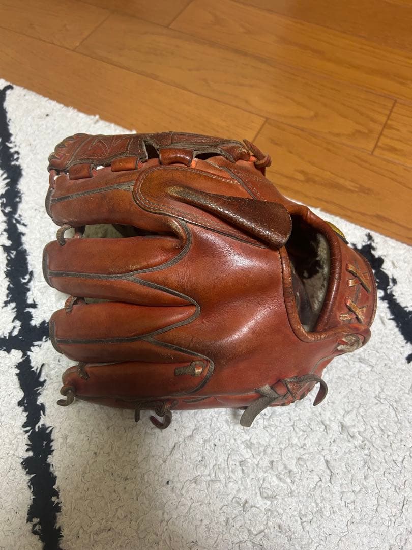 ミズノ 硬式グローブ レザー 茶色