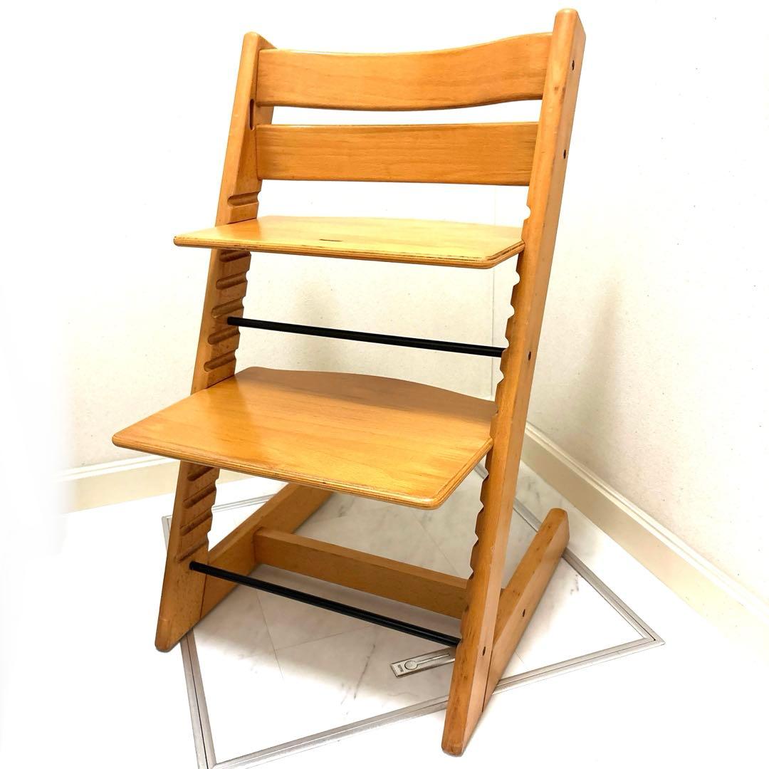 ストッケSTOKKEトリップトラップ　ナチュラル　シリアルナンバー0 取説付き