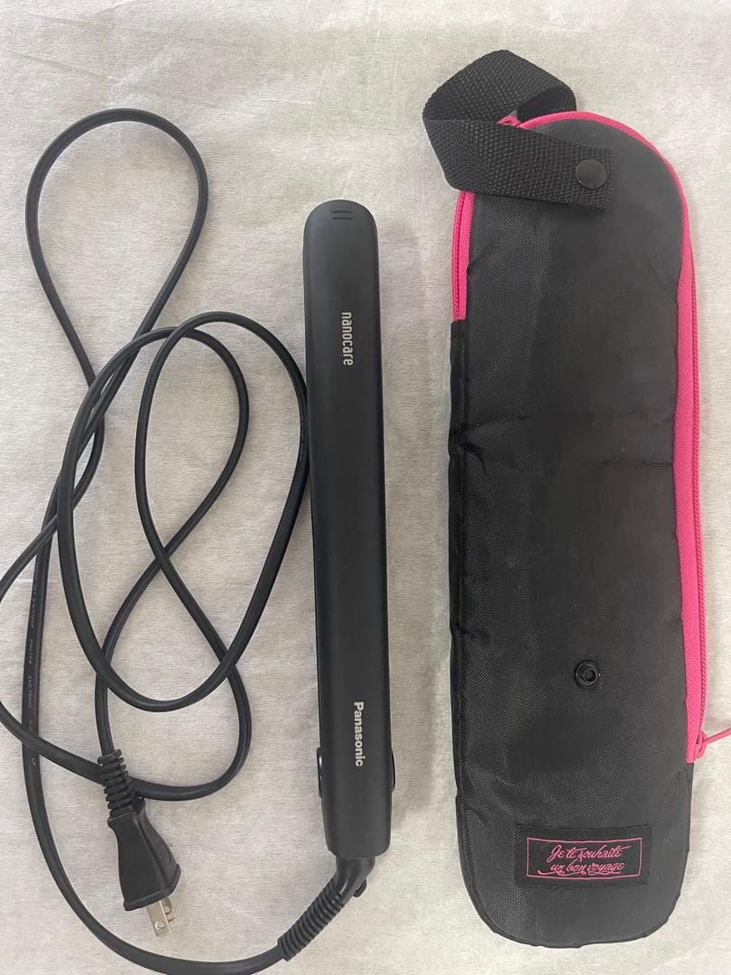 現行品/耐熱収納袋付き パナソニック　 ストレートヘアアイロン