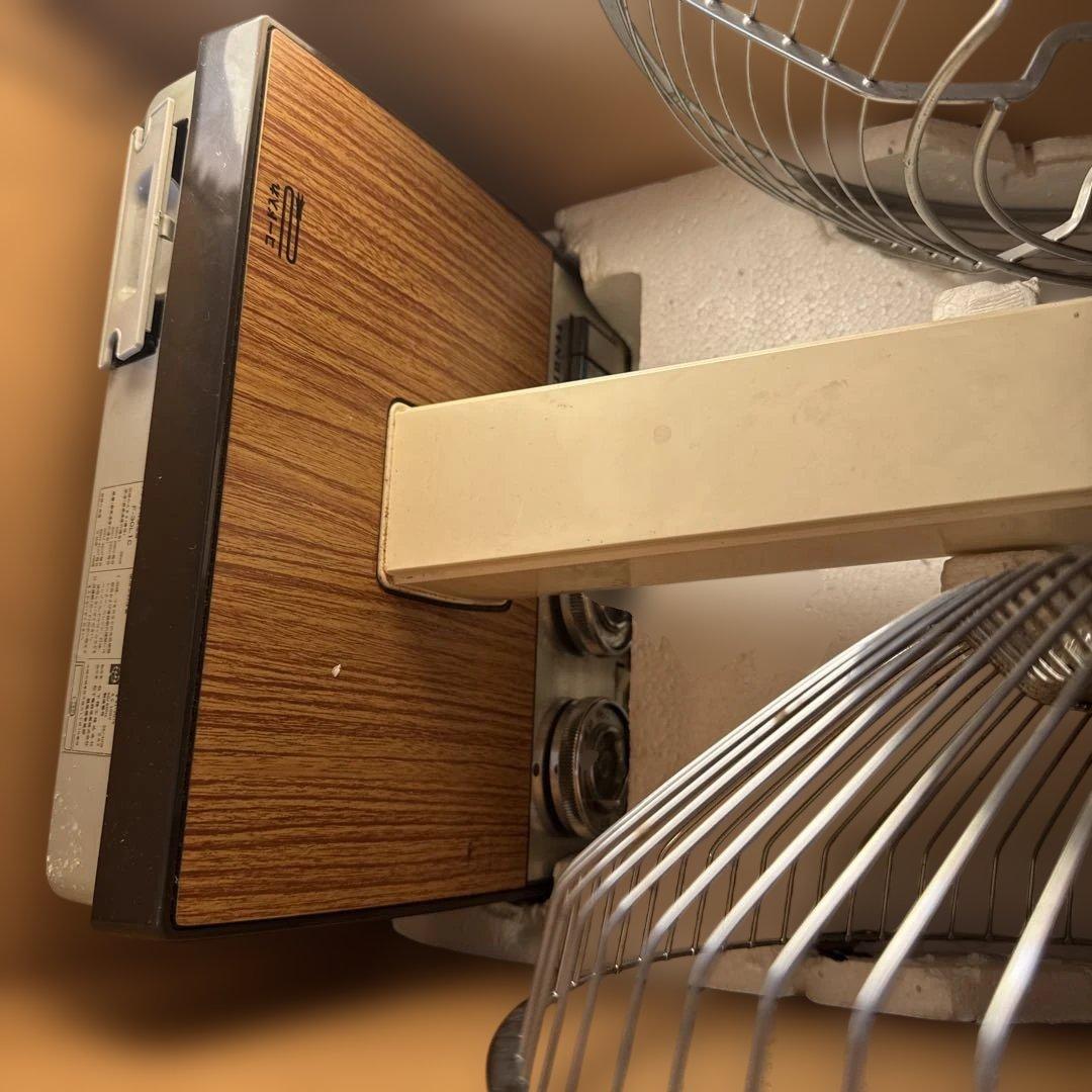 ナショナル　扇風機　30センチ　F-30L1C 松風　パープル木目【E217】