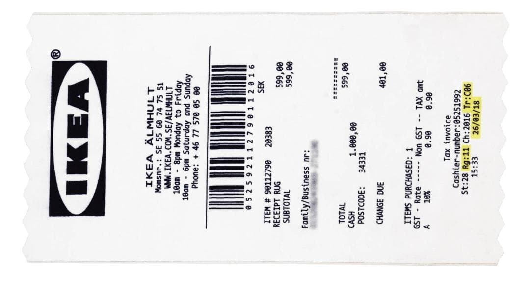 新品未開封 IKEAイケア MARKERADマルケラッド レシートラグ ホワイト