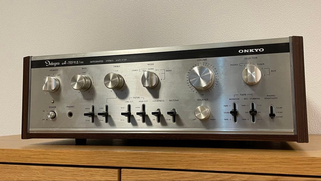 【動作品】onkyo a-755nii /100 プリメインアンプ