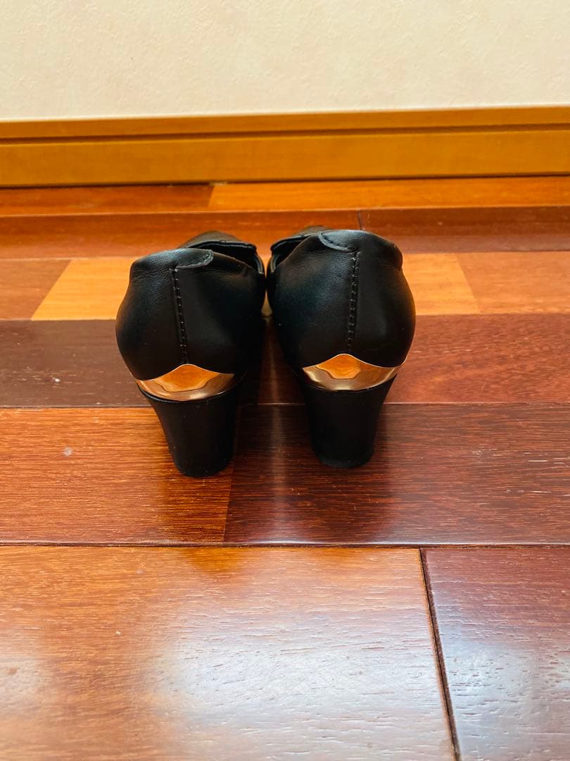 CHANEL ブラック キルティング ローファー