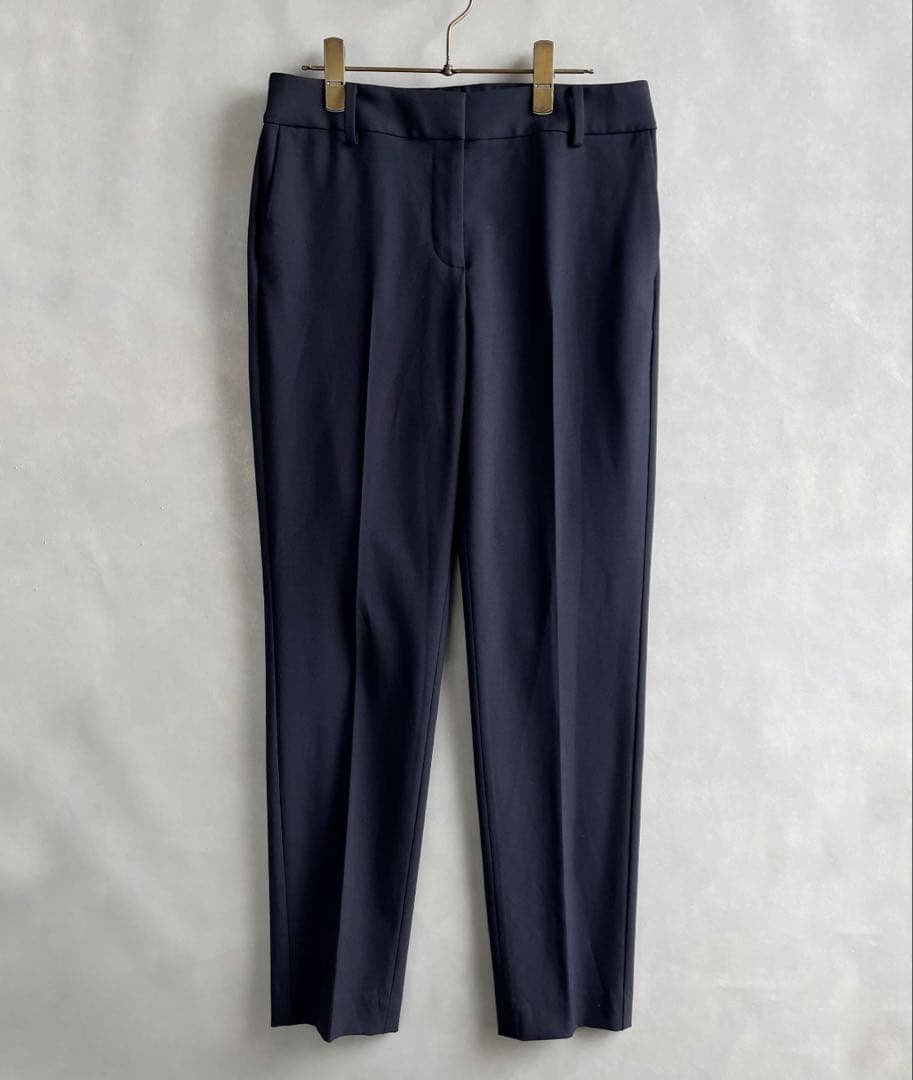 美品✨プラステ　Lサイズ　ノーカラージャケット　　パンツセット　紺　洗える　伸縮