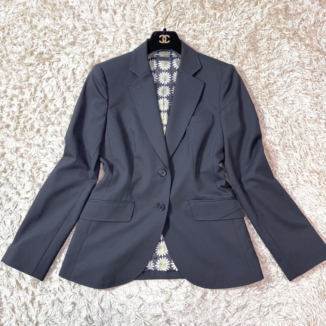 美品✨　ポールスミスブラック　スーツ　3ピース　フラワー　マルチカラー　XL