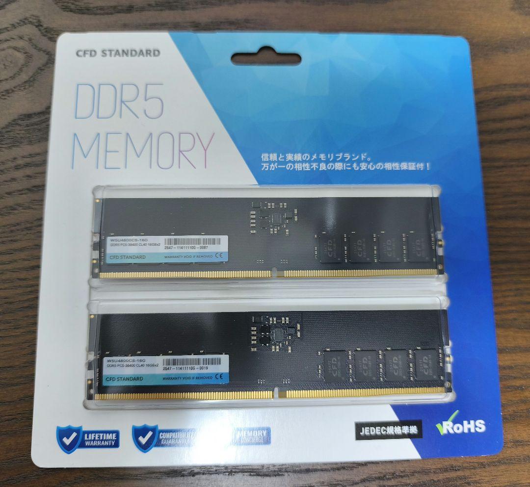 CFD W5U4800CS-16G DDR5-4800 16GB×2 32GB