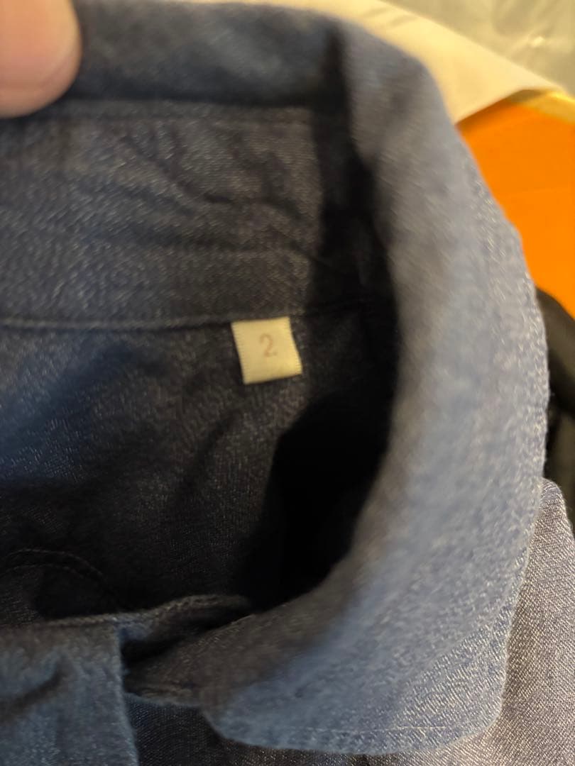 グ*チ様 21aw COMOLI ワークシャツ　ヨリ杢