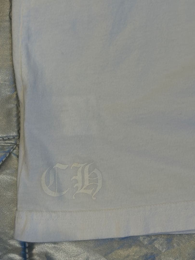 美品XLサイズCHROME HEARTS ホワイト長袖シャツ