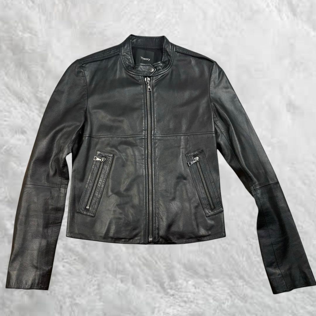 いまちゃん77 787-9セオリー 羊革 シングル レザージャケット