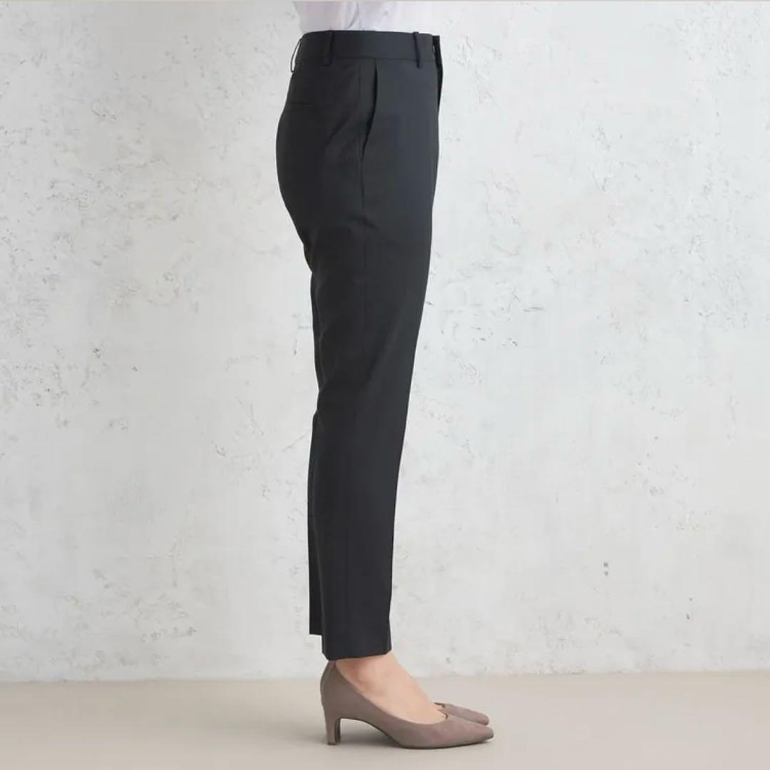 ✨極美品✨ AOKI 洗えるキレイスーツ 黒シャドーストライプ セットアップ