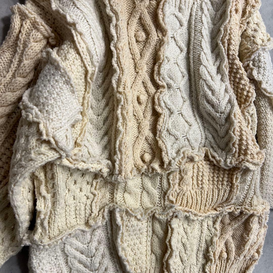 DISCOVERED ケーブルニット　新品　白　ベージュ　SALE