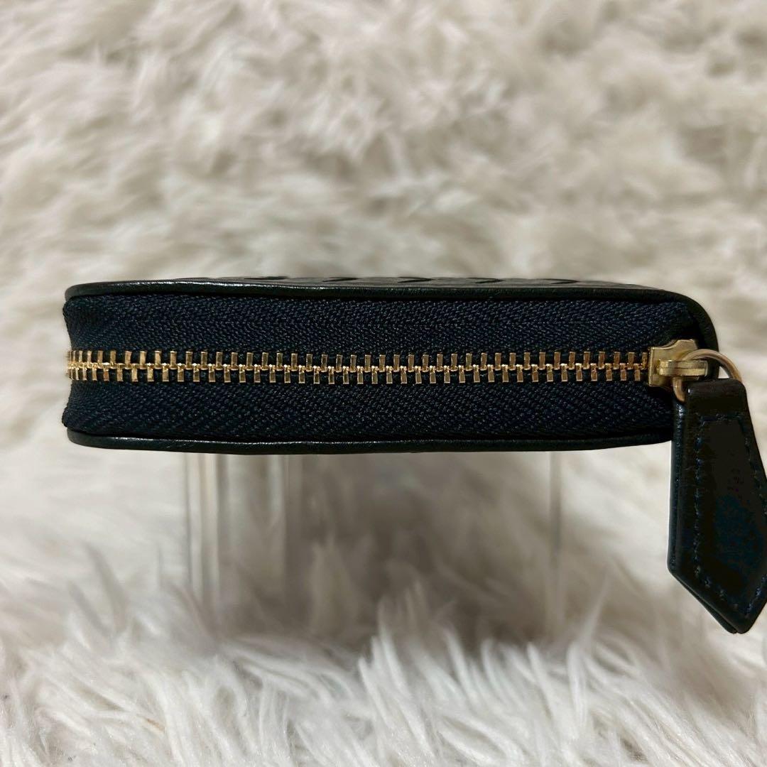 未使用級✨ココマイスター　イントレチャート　長財布　ラウンドファスナー　ブラック