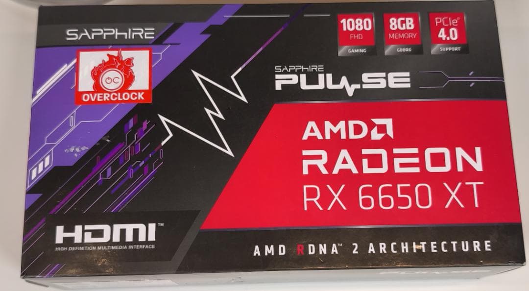 グラフィックボード・グラボ・ビデオカード SAPPHIRE PULSE Radeon RX 6650 XT OC