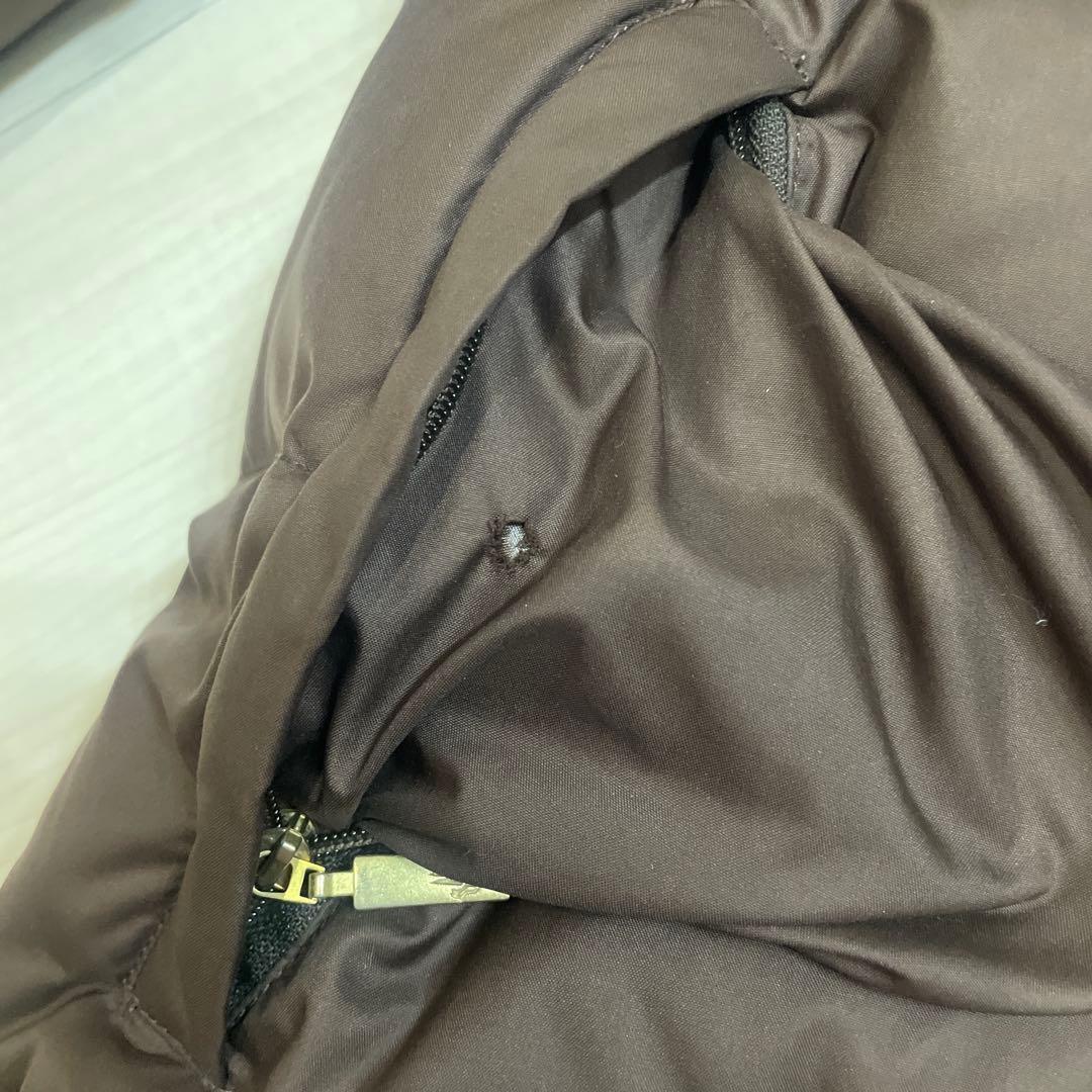 モンクレール ブラウン ダウンジャケット ファー付き