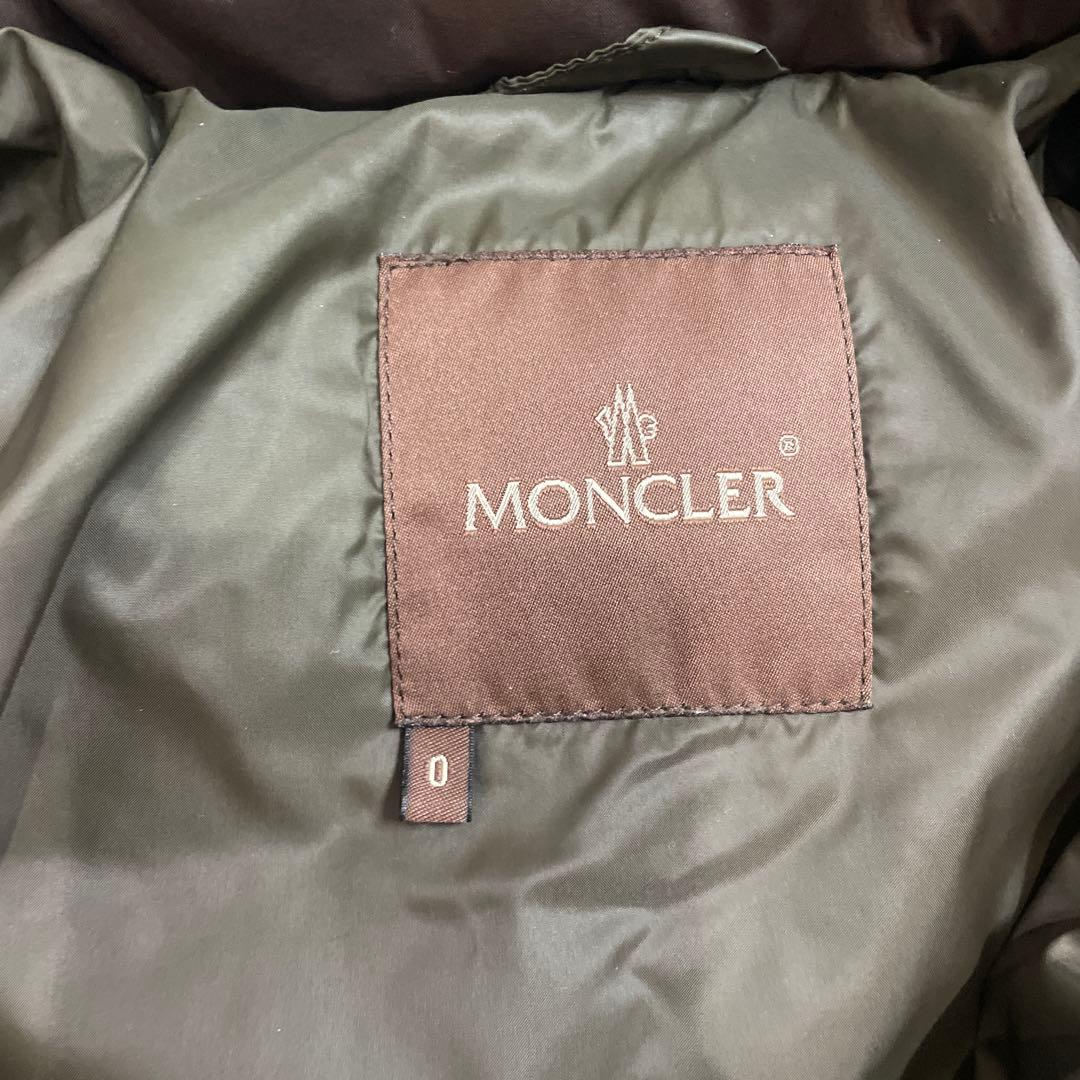 モンクレール ブラウン ダウンジャケット ファー付き