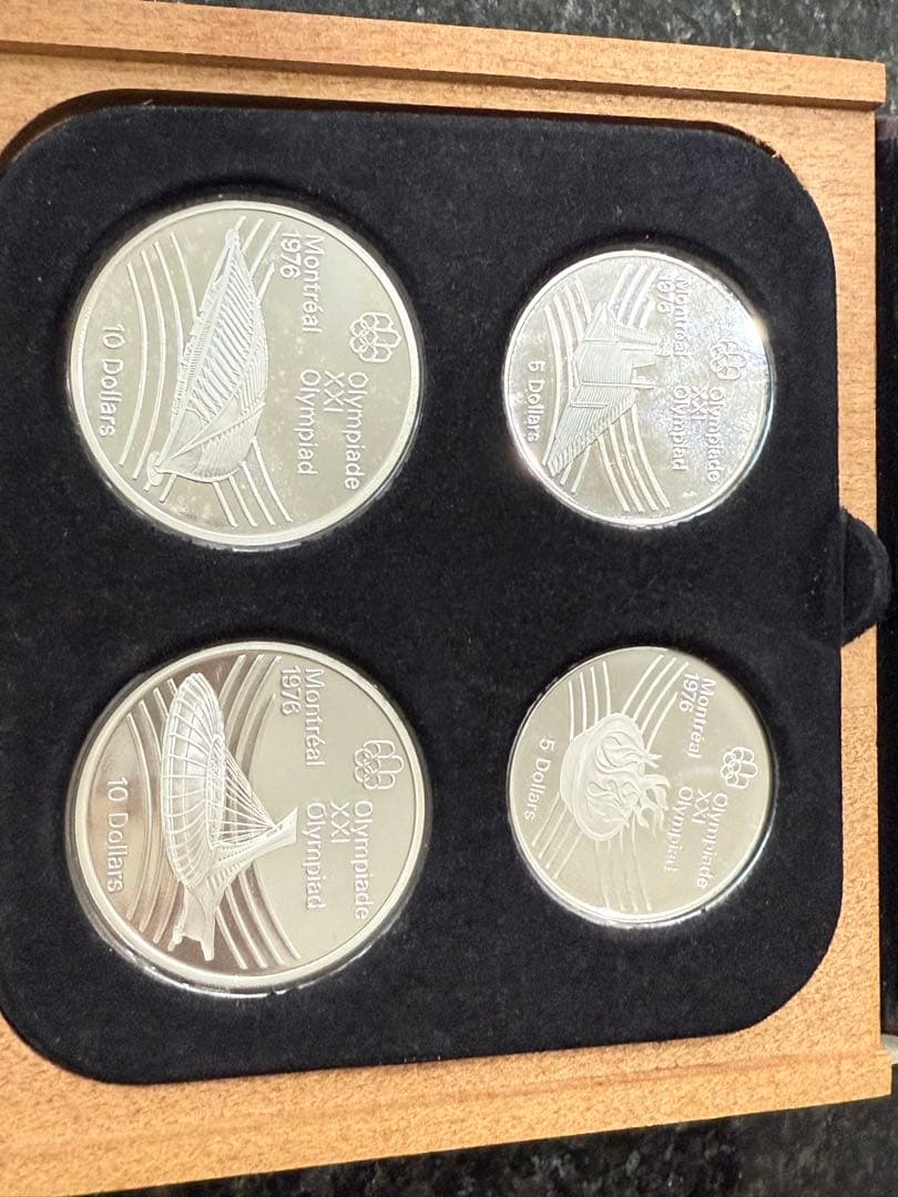 1976年モントリオールオリンピック記念銀貨4枚セット