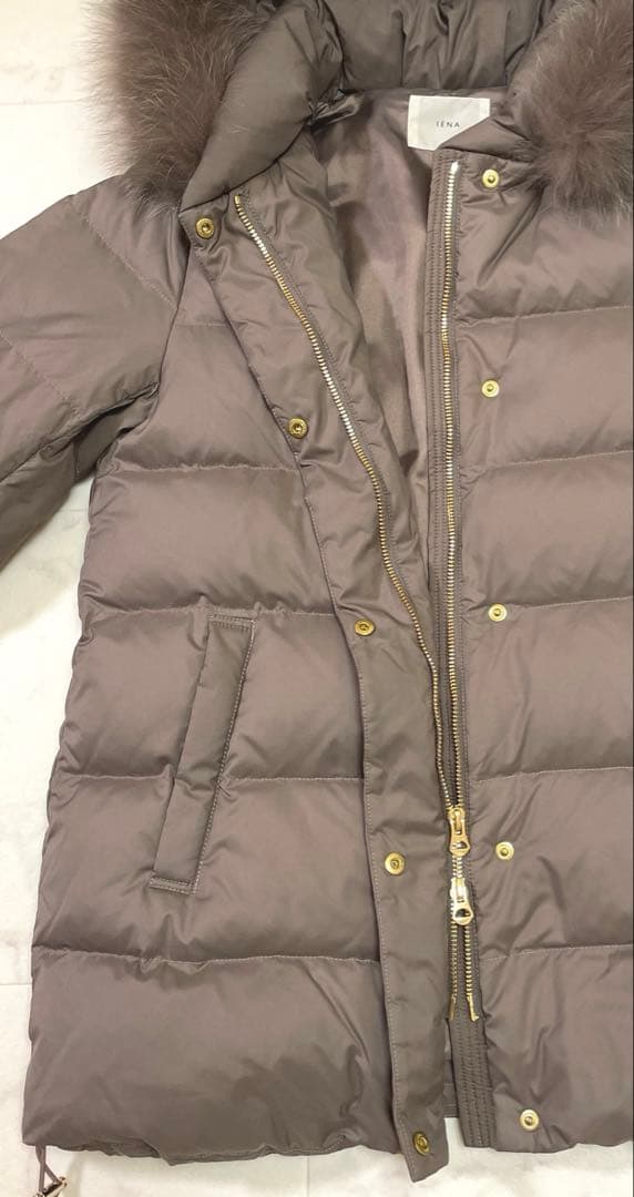 ☆なっち☆イエナ定価46,200円 P/タフタ ショートダウンコート 36