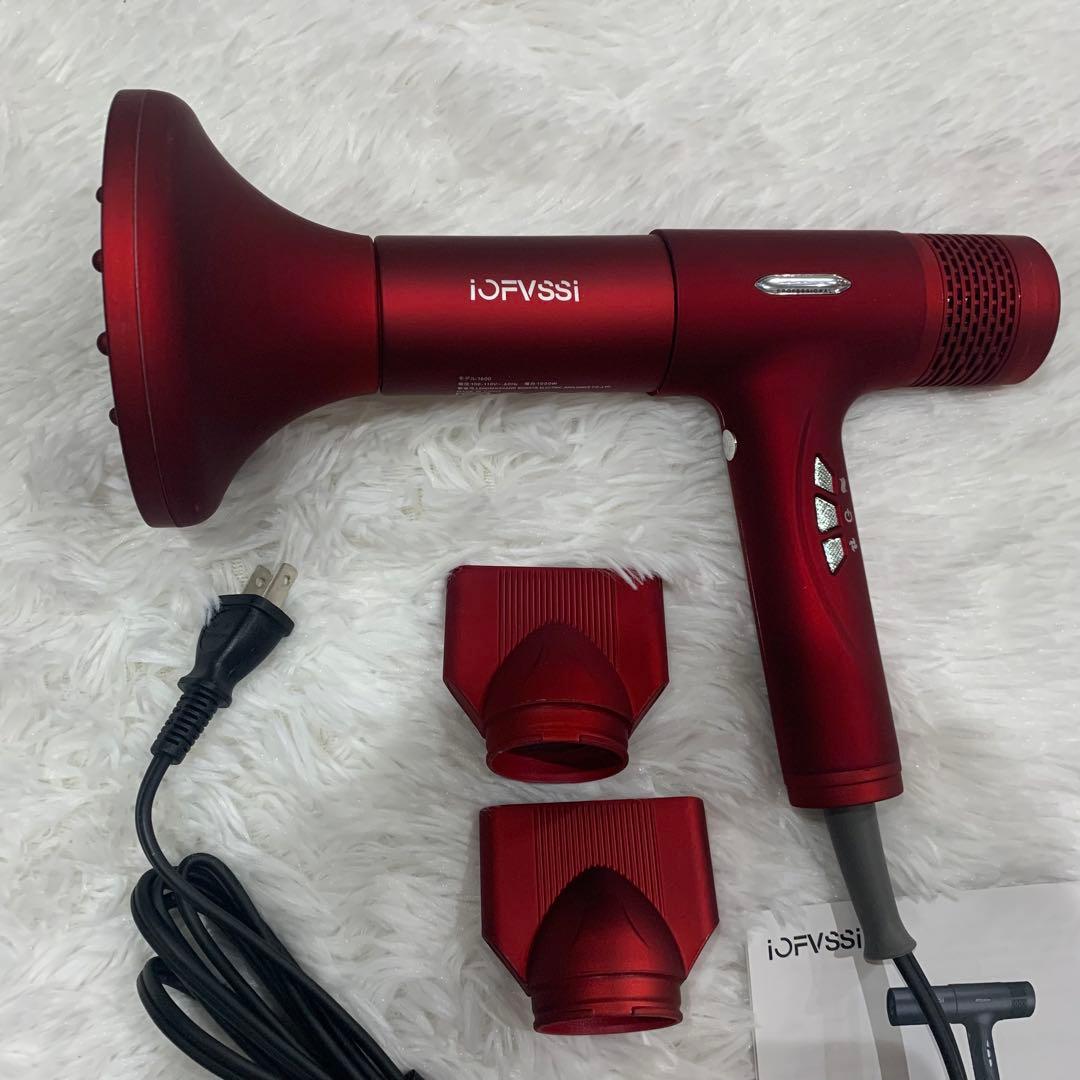 IOFVSSIドライヤー大風量 ドライヤー 速乾 高濃度マイナスイオン搭載 3段