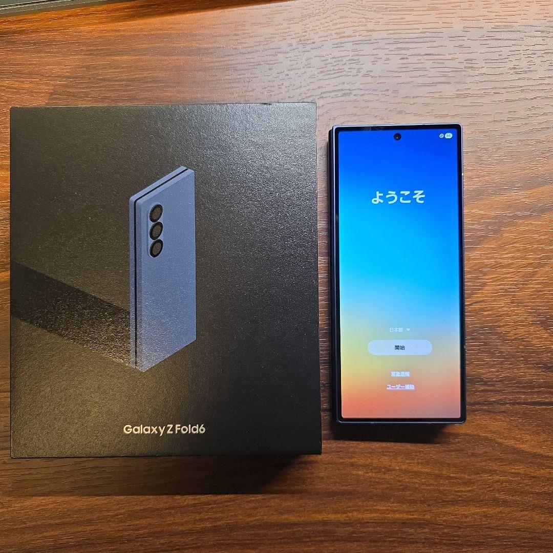 Galaxy Z Fold 6 ネイビー 256GB 国内版　ケース付