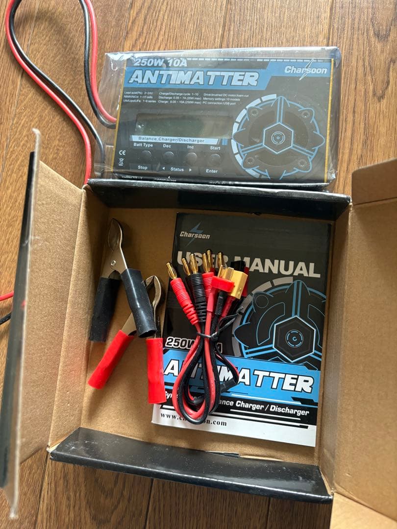 Charsoon ANTIMATTER 250W 10A＋電池 ホルダーミニ四駆