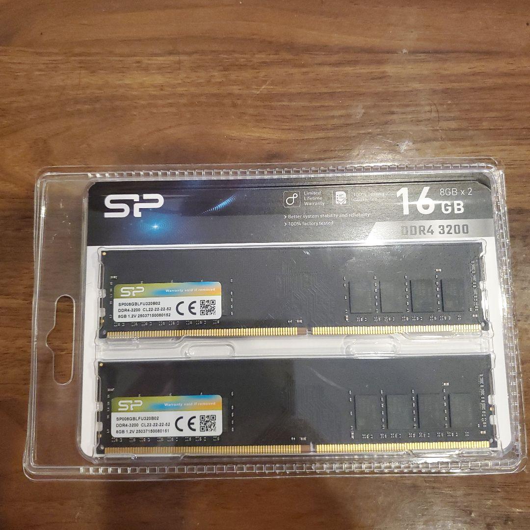 SP DDR4 3200 16GB (8GB x 2) メモリ