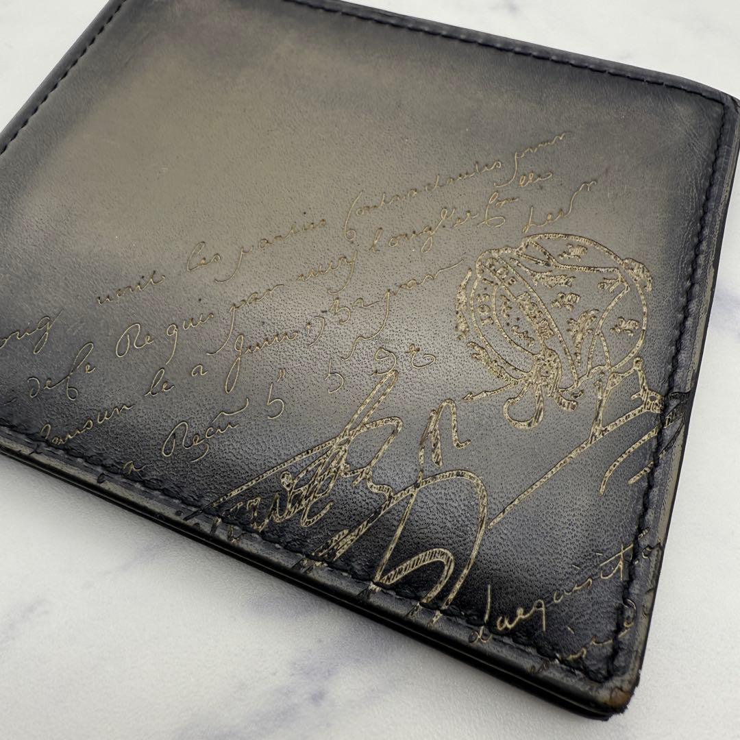 【BERLUTI】ベルルッティ カリグラフィ マネークリップ二つ折り札入れ